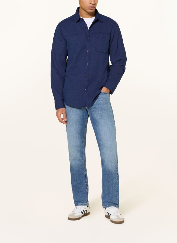 camel active Overhemd Regular Fit DONKERBLAUW