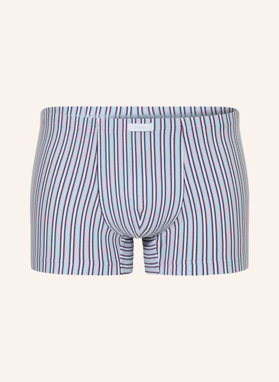 mey Boxershorts RASBERRY STRIPES HELLBLAU / DUNKELBLAU / WEISS