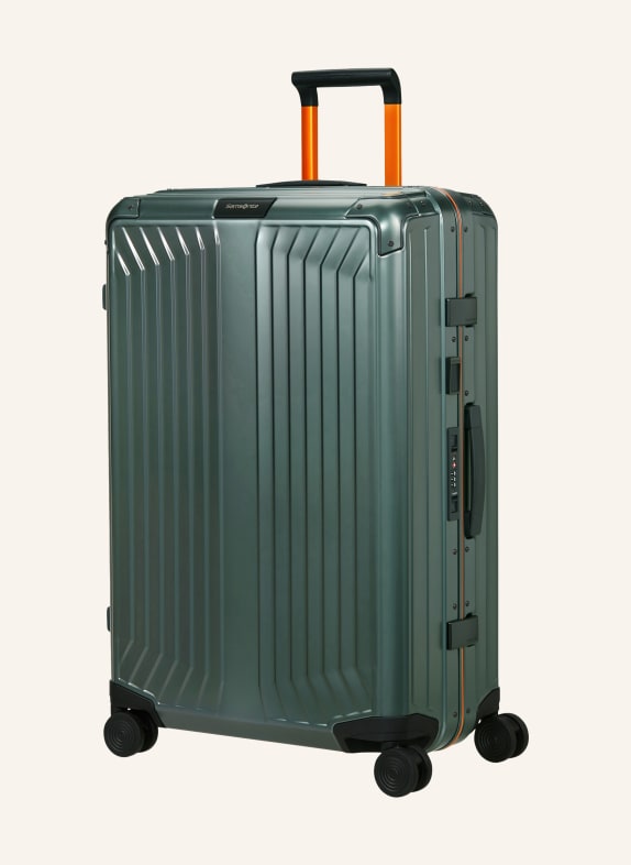 Samsonite Trolley LITE-BOX ALU GRÜN / ORANGE