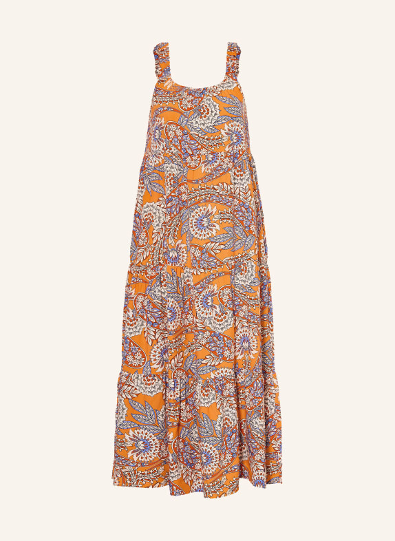 Herrlicher Kleid LELA ORANGE / BLAU / WEISS