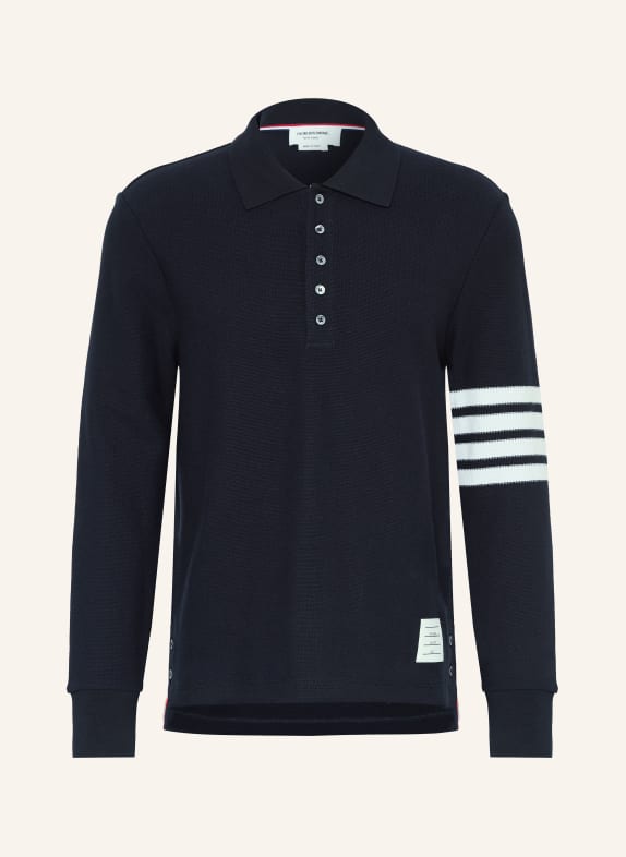 THOM BROWNE. Piqué polokošile TMAVĚ MODRÁ