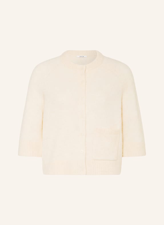 OPUS Strickjacke DATHENA mit 3/4-Arm CREME