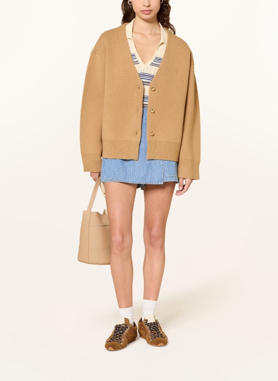 CLAUDIE PIERLOT Strickjacke COGNAC