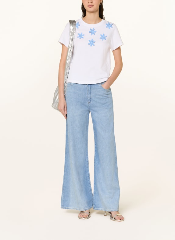 Rich & Royal T-shirt WIT / LICHTBLAUW