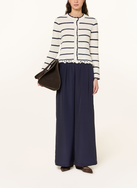 Rich & Royal vest WIT / DONKERBLAUW
