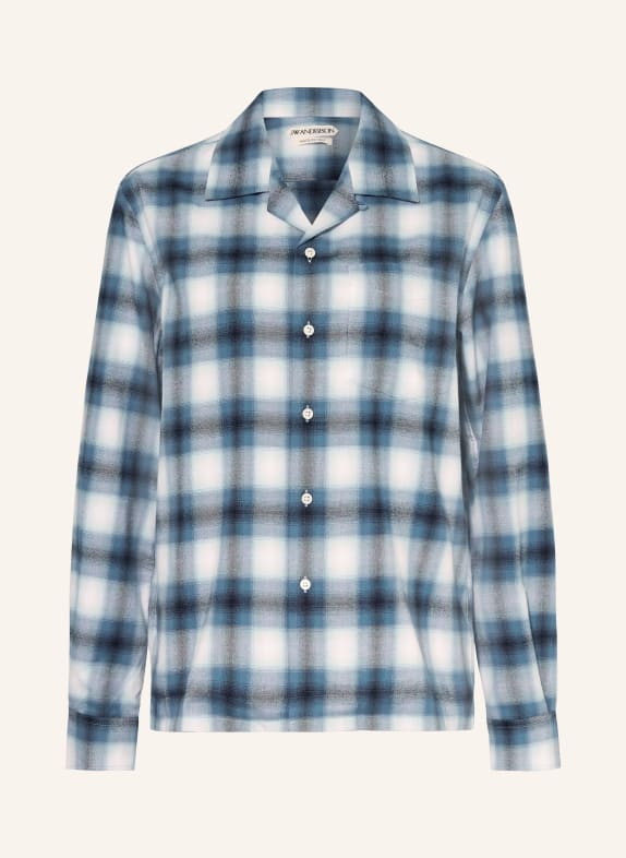 JW ANDERSON Flanell-Overshirt BLAU / GRAU / WEISS