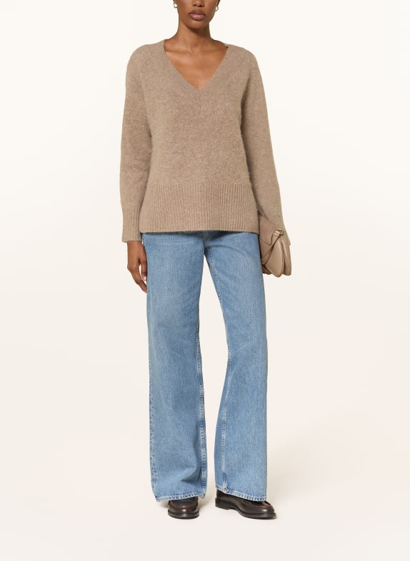 SAINTE MER sweater LIGHT BROWN