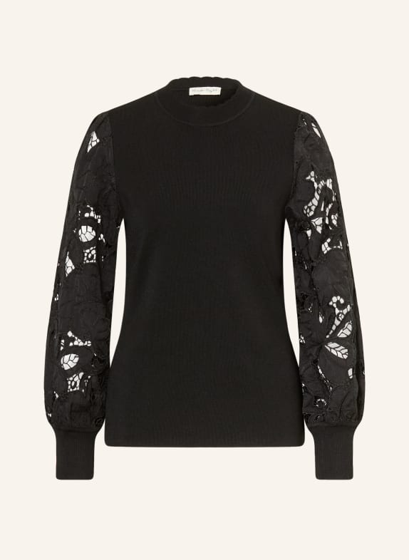 Phase Eight HARRIET sweater with eyelet lace BLACK