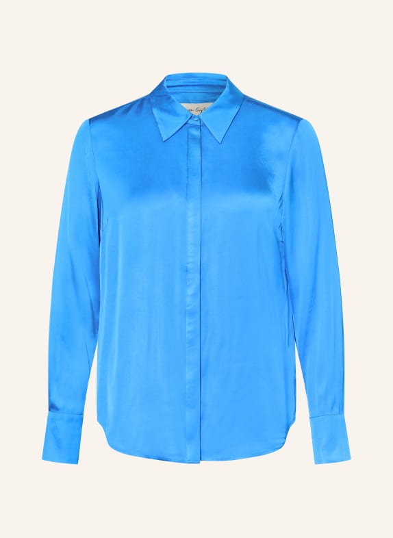 Phase Eight Košile NOVIE ze saténu MODRÁ