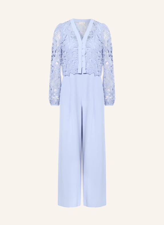 Phase Eight Zestaw WINONA: kombinezon i kurtka z koronki ażurowej JASNONIEBIESKI