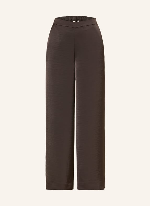 Phase Eight Marlenehose BECCY aus Satin DUNKELBRAUN