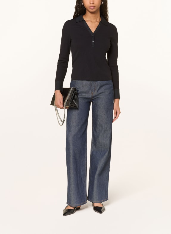 HOBBS Jersey poloshirt LENNOX DONKERBLAUW