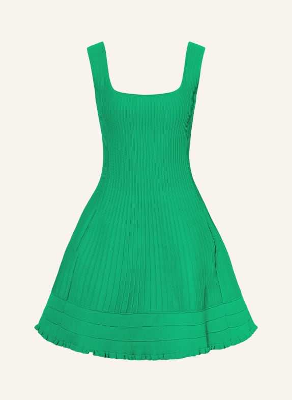 maje Kleid mit Volants GRÜN