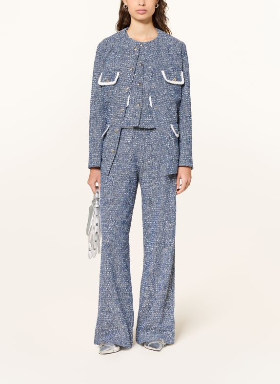 maje Marlenehose aus Bouclé WEISS