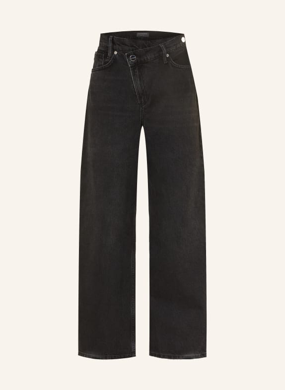 ALLSAINTS Wide Leg Jeans AKI 162 Washed Black