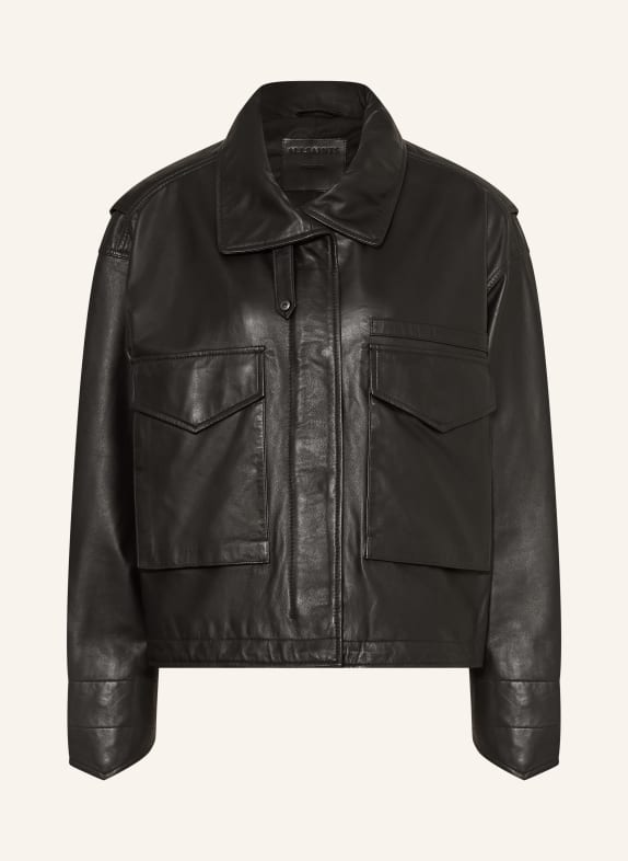 ALLSAINTS Lederjacke CLAY SCHWARZ