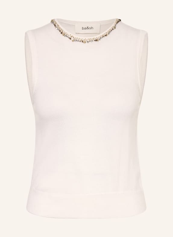 ba&sh Pletený top BAMMA s ozdobnými kamínky a flitry REŽNÁ