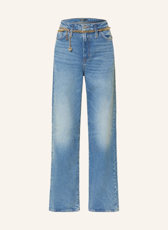 maje Dżinsy z szerokimi nogawkami 0201 BLUE