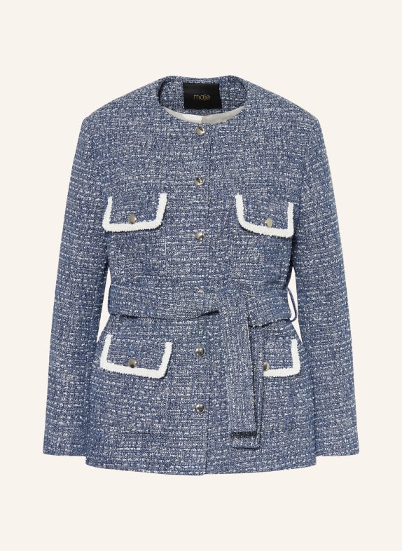 maje Marynarka bouclé NIEBIESKI / BIAŁY