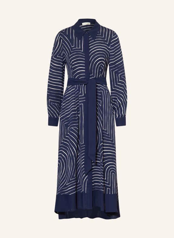 Phase Eight Hemdblusenkleid CHARLOTTE DUNKELBLAU / WEISS