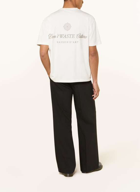 don't waste culture T-shirt GAVINA ORNAMENT WIT