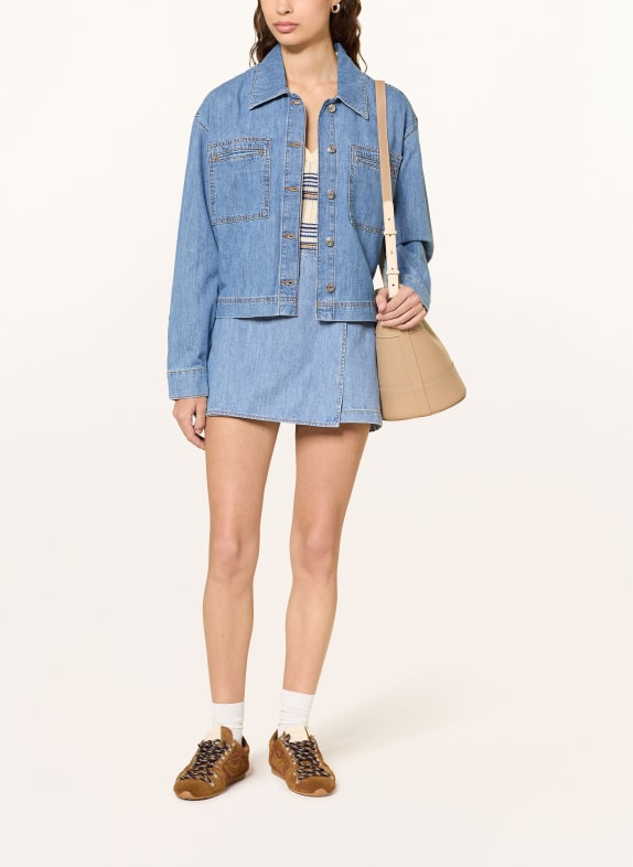 CLAUDIE PIERLOT Jeans-Skort HELLBLAU