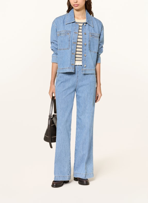 CLAUDIE PIERLOT Wide Leg Jeans D052 LIGHT BLUE DENIM