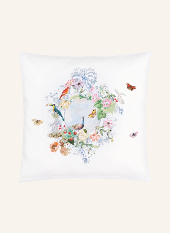 Christian Fischbacher Bettwäsche PEACOCK zum Wenden WEISS / LACHS / GRÜN