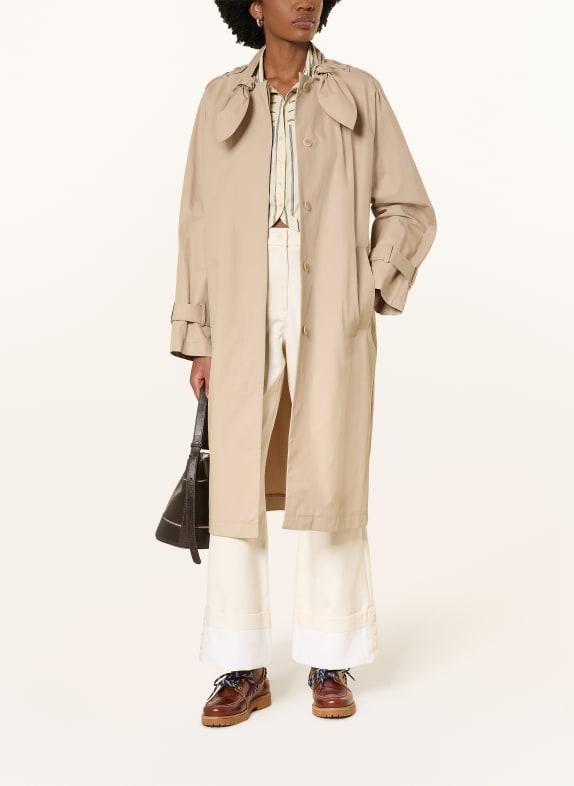 CLAUDIE PIERLOT Trenchcoat mit Schluppe BEIGE