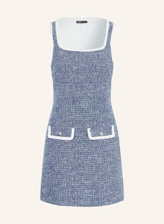 maje Sukienka bouclé NIEBIESKI / BIAŁY