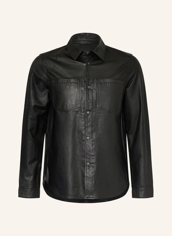ALLSAINTS Kožená bunda SAVOY ČERNÁ