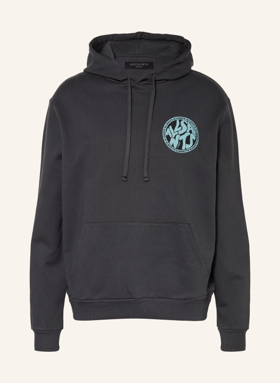 ALLSAINTS Hoodie DISTORTION DUNKELBLAU / TÜRKIS