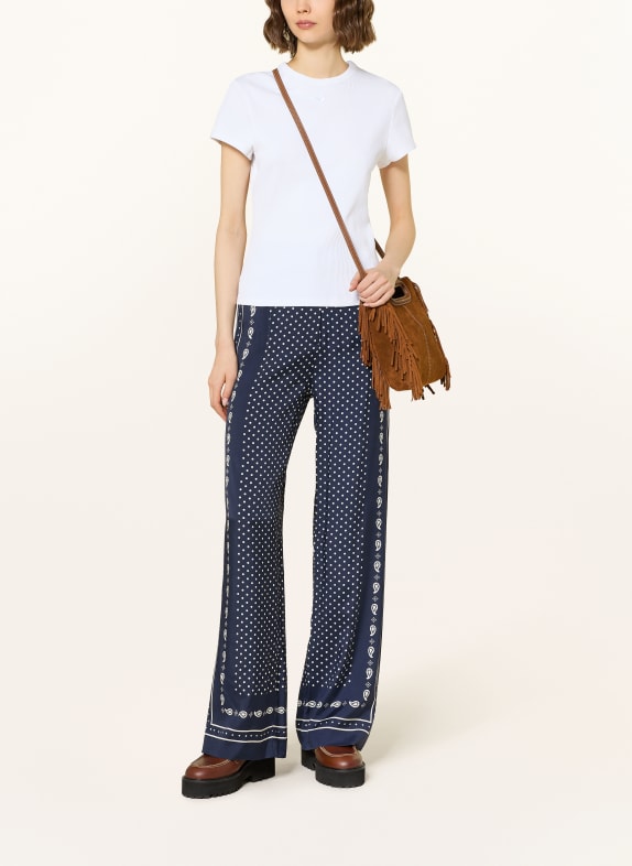 maje Marlenehose DUNKELBLAU / WEISS