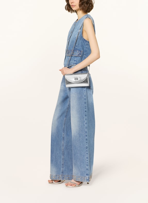 SANDRO Clutch SILBER