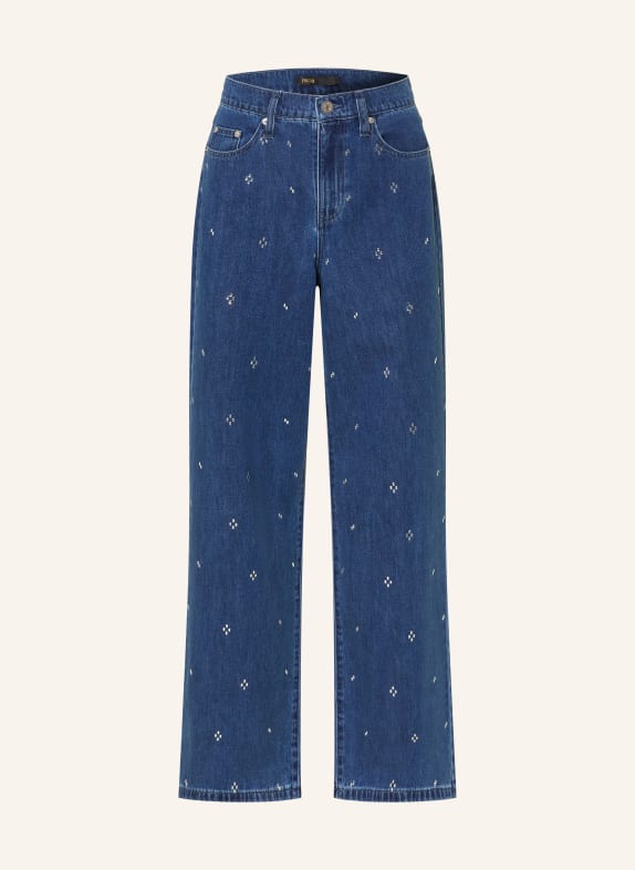 maje Straight Jeans mit Schmucksteinen 0201 BLUE