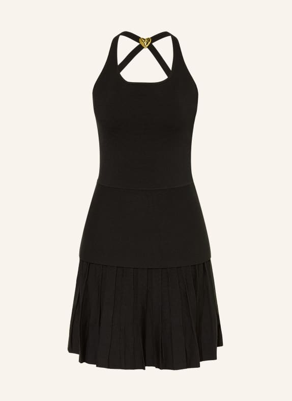 CLAUDIE PIERLOT Sukienka z plisami CZARNY