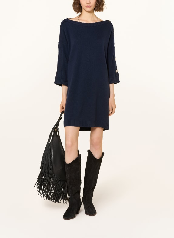 ba&sh Strickkleid COLEEN aus Cashmere DUNKELBLAU