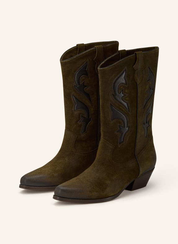 ba&sh Cowboy Boots CURTIS DUNKELBRAUN