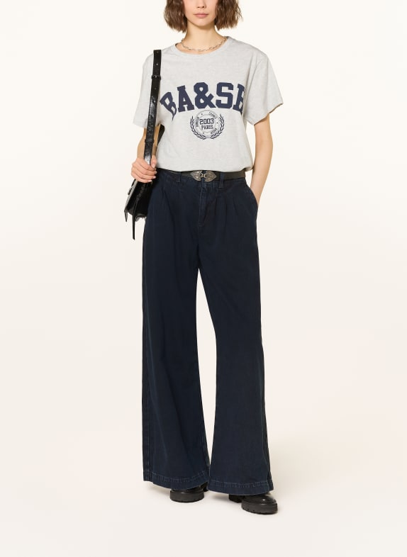 ba&sh Tricou IONI GRI DESCHIS / NEGRU