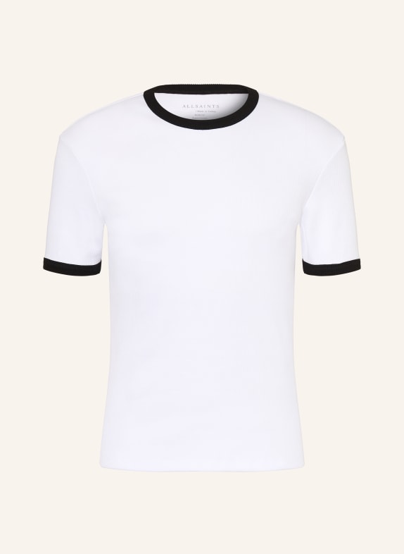 ALLSAINTS T-Shirt AUSTIN WEISS / SCHWARZ