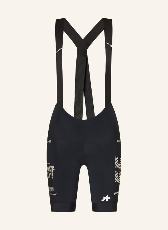 ASSOS Radhose UMA GT S11 EF mit Trägern und gepolstertem Einsatz SCHWARZ / SILBER