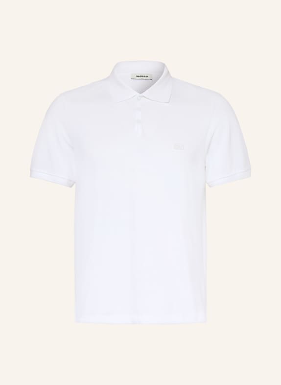SANDRO Piqué-Poloshirt Regular Fit WEISS