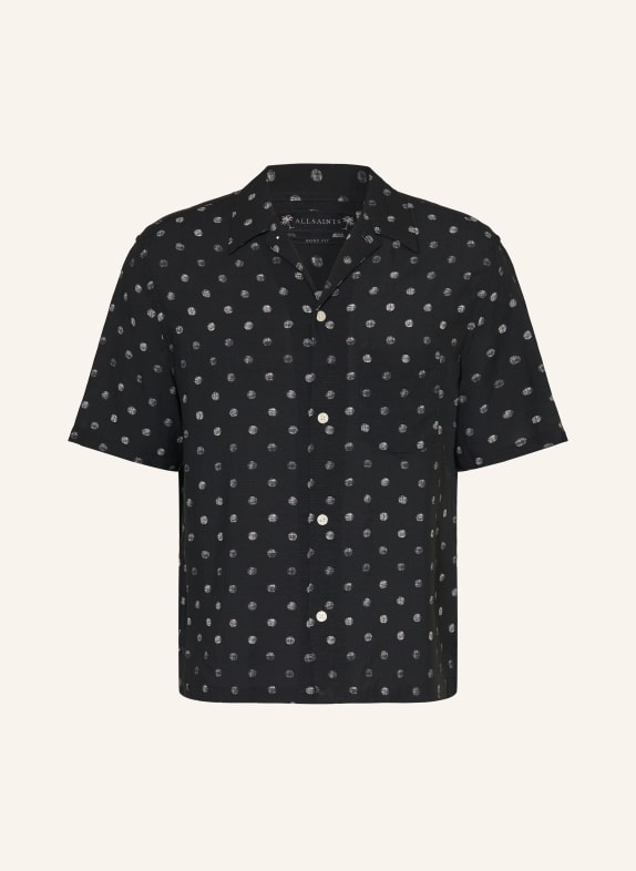ALLSAINTS Resorthemd UPTON Comfort Fit SCHWARZ / WEISS
