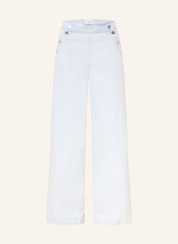 CLAUDIE PIERLOT Wide Leg Jeans DENISEBIS D052 LIGHT BLUE DENIM