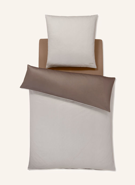 JOOP! MICRO PATTERN Reversible Bed linens GRAY / DARK BROWN
