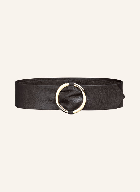 Vanzetti Leather belts BROWN / GOLD