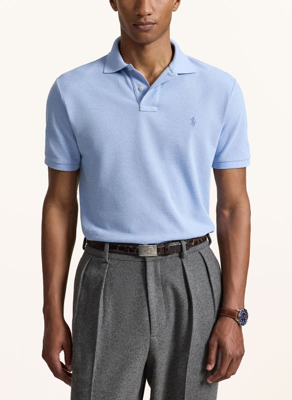 POLO RALPH LAUREN Piqué poloshirt Custom Slim Fit LICHTBLAUW