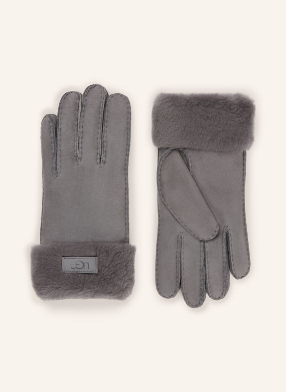 UGG Leather gloves GRAY