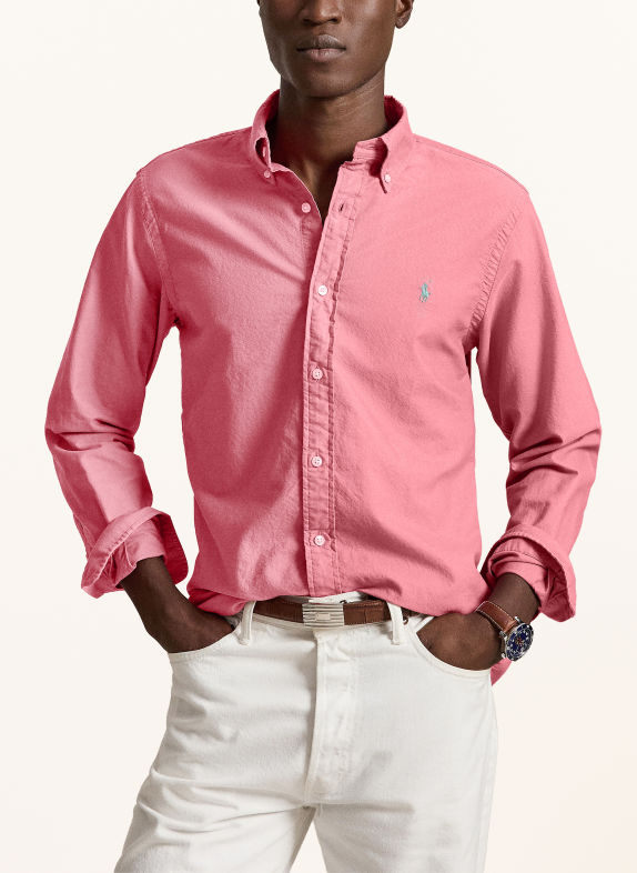 POLO RALPH LAUREN Oxfordhemd Custom Fit HELLROT