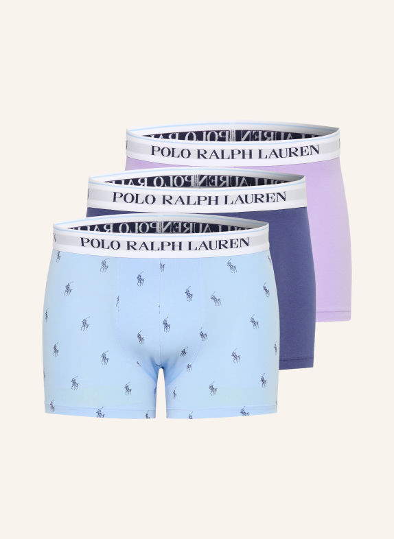 POLO RALPH LAUREN 3er-Pack Boxershorts HELLBLAU / HELLLILA / BLAU